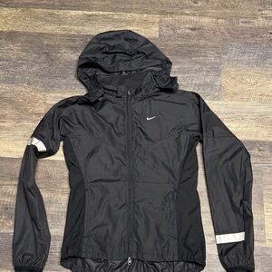 Nike Women's Black Hooded Running Jacket XS